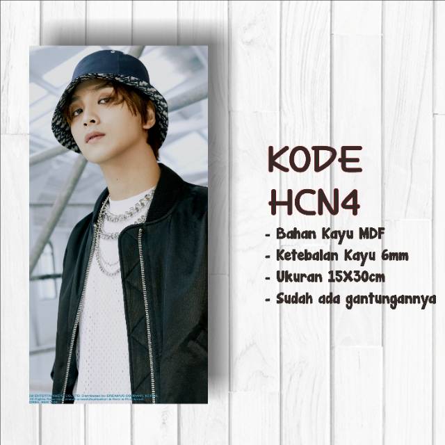 Walldecor NCT Dream Reload Haechan Ukuran 15x30cm Wall Decor Poster Kayu Hiasan Dinding KPOP Korea G