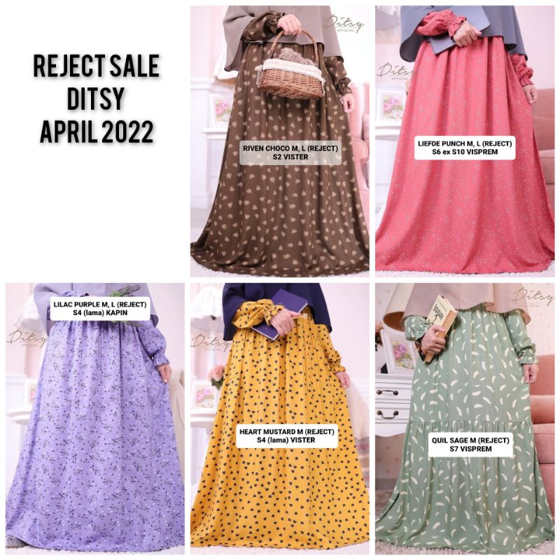 Reject Sale Ditsy Sleepwear Nightgown Daster Homedress