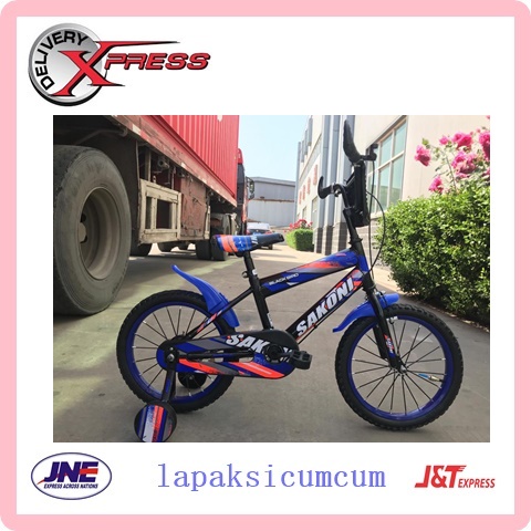 SEPEDA ANAK COWOK BMX 16 INCH SAKONI BLACK BIRD MODEL TERBARU UNTUK USIA 4-7 TAHUN