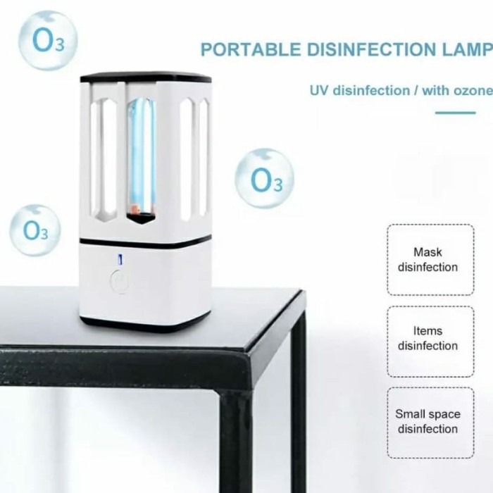 Lampu UVC Sterilizer Portable UV Mini Portable Multifungsi Ozone