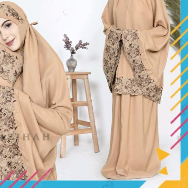 ۝ mukena telekung dewasa terbaru floraleena MK Mukena Bordir Mewah Seserahan Pernikahan Super Jumbo 