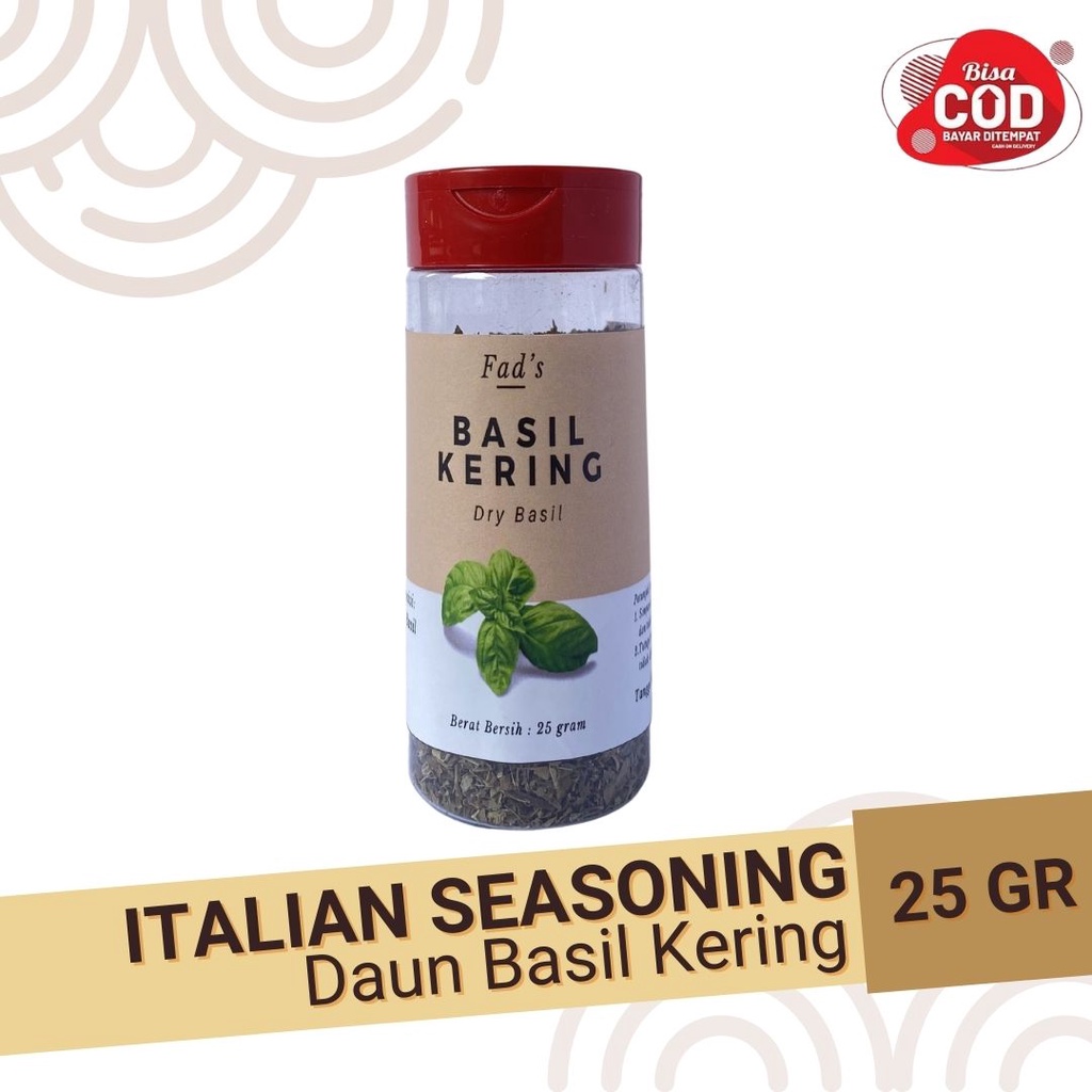 Fad's Italian Herbs Botol - Basil Oregano Parsley Peretseli Rosemary Thyme Italian Spices Italian Seasoning