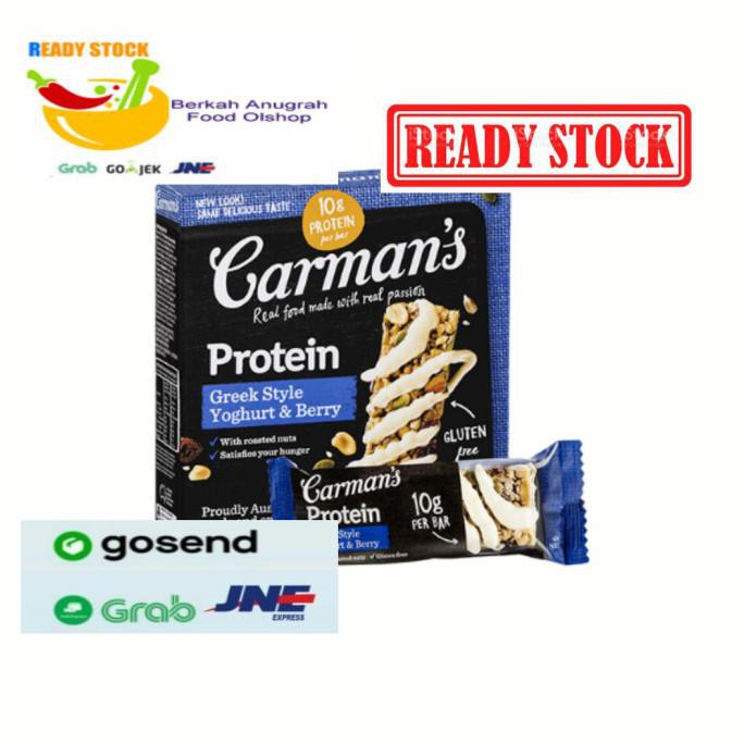 

Discount Carman's GREEK STYLE YOGHURT & BERRY GOURMET PROTEIN BARS 200g