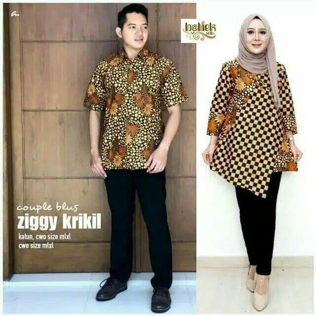 Blouse Combi Salur Blouse Batik Cewek Blus Batik Wanita Seragam Batik Kerja Batik Solo Batik Modern