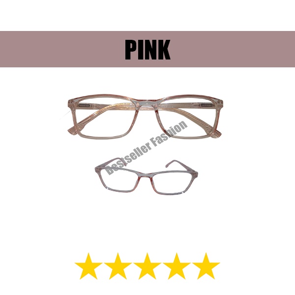 Kacamata Fashion Wanita dan Pria Korea Kacamata Anti Radiasi Unisex Fashion Eyeglasses FREECASE