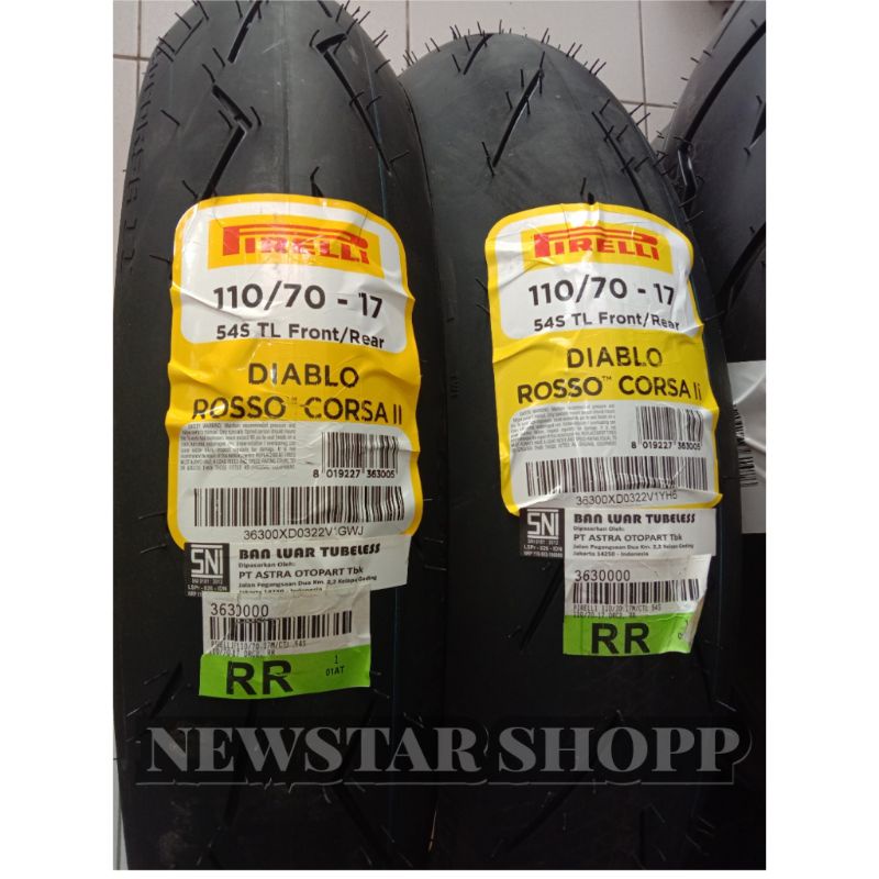 ban pirelli diablo rosso corsa 2 110/70 17