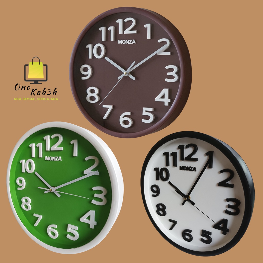 Jual Jam Dinding Besar Mewah 3 Dimensi Sweep Silent Movement Estetik Diameter 30cm M5T Shopee
