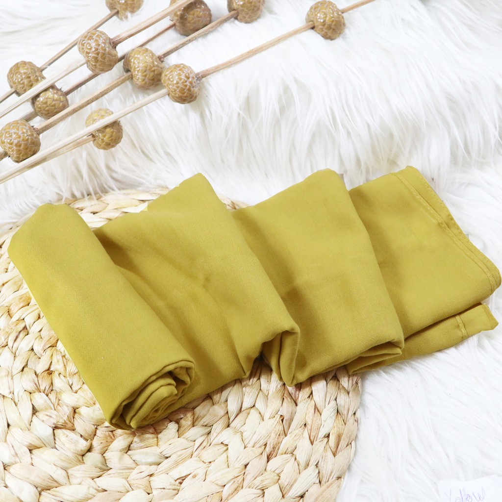 Hijab Pashmina Voal Arabian | Bahan Voal Arabian | Hijab Daily By Shaybee.id-Yellow