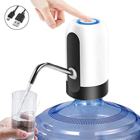 Automatic Water Dispenser Usb LED Recharge Pompa galon elektrik Pump Mudah Dipakai Simple Modern