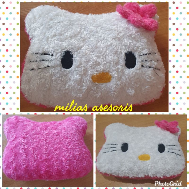 Bantal karakter Hello kitty pink lebar 45 cm kado souvenir ulang tahun