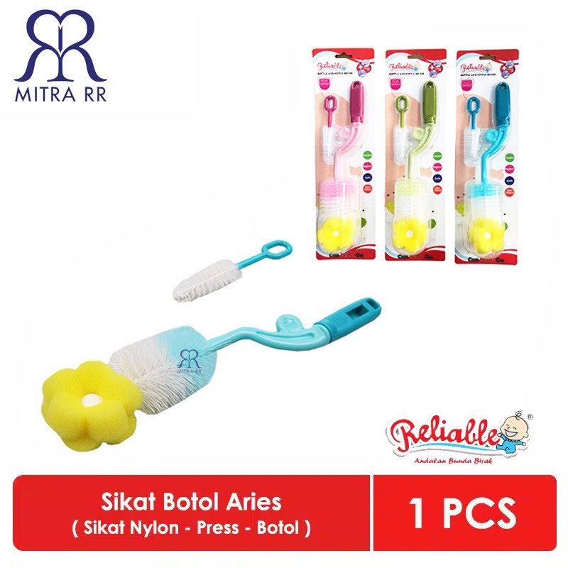 Reliable Sikat Pembersih Botol Dot / Sikat Botol Susu Bayi Murah Bottle Brush 2in1