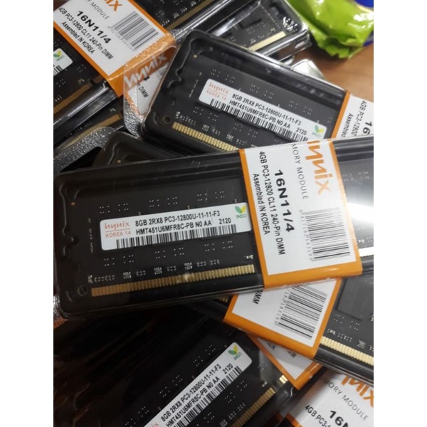 memory ram pc DDR3 8GB PC3 12800U all pc merek hynix 1600MHZ | HYNIX LIFETIME khusus pc sff/destop