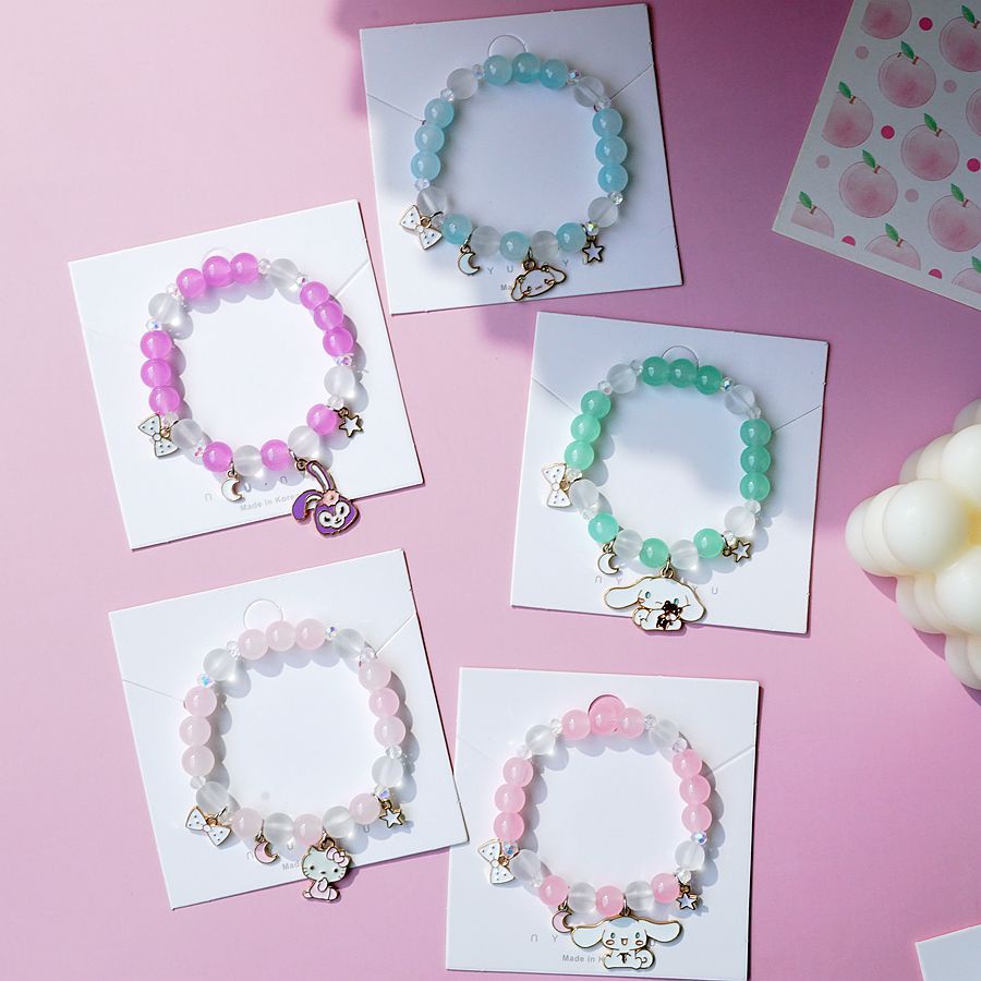 Gelang Kartun Pearl Boba Cinnamoroll model korea terbaru