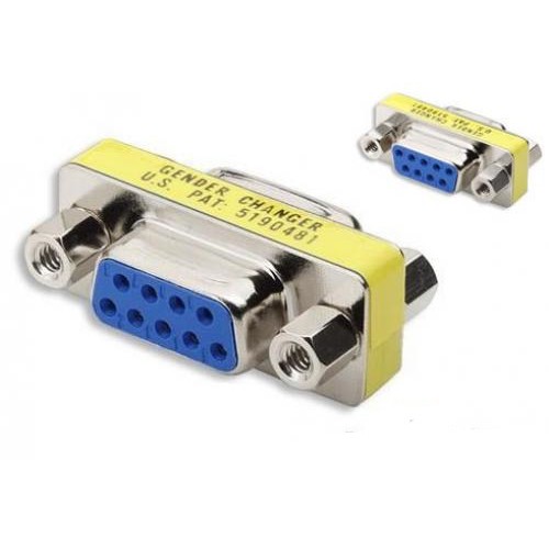 Connector Serial RS232 Db9 female-female - Konektor Gender mini Db-9 rs-232