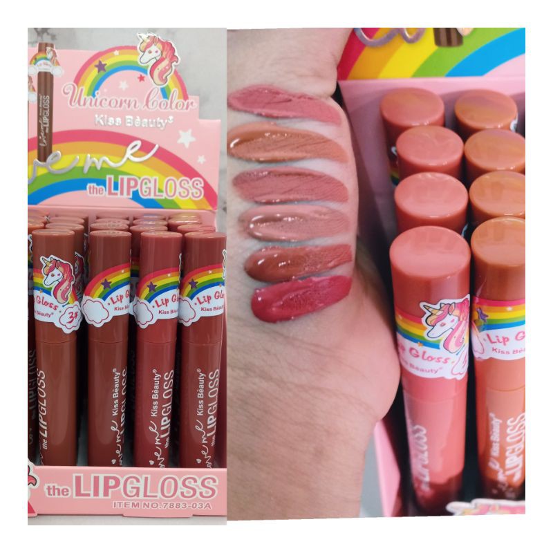 BEST SELLER LIP GLOSS MATTE  LOVE ME UNICORN | LIP GLOSS MAGIC 10ML PER6PCS NO.7883-03A | 1014E