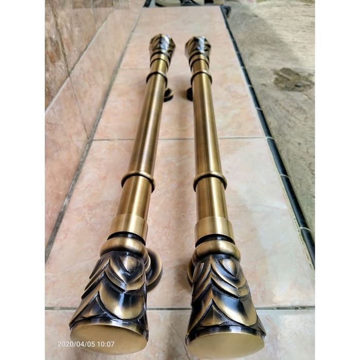 Handle Pintu Kuningan Panjang 60cm brass