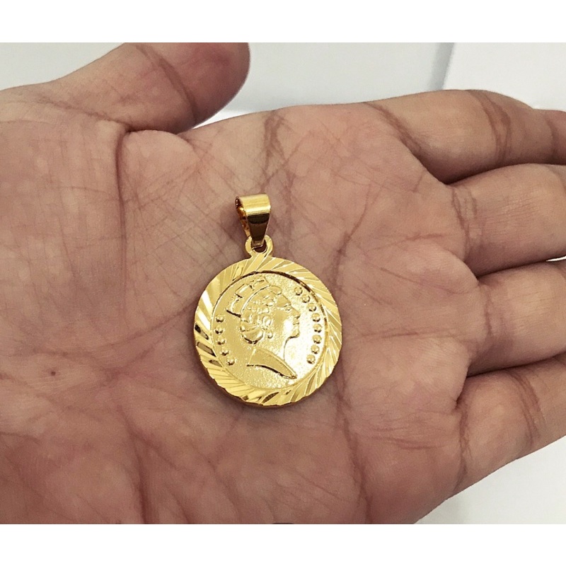 Liontin Koin Elisabet Titanium 24K