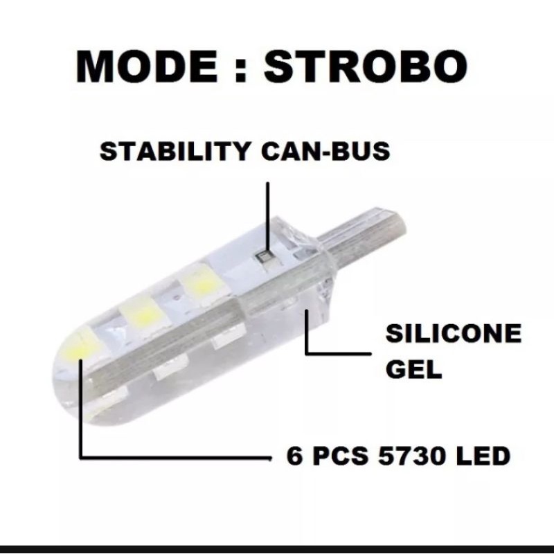 LED T10 SENJA SEIN MODE KEDIP