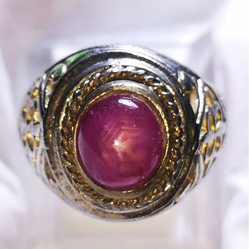 NATURAL RUBY STAR CORUNDUM BURMA FATKWA ANTIK HIGH QUALITY