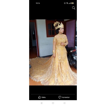 gaun pengantin model rok