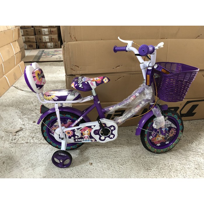Sepeda anak mini emerson 12 perempuan