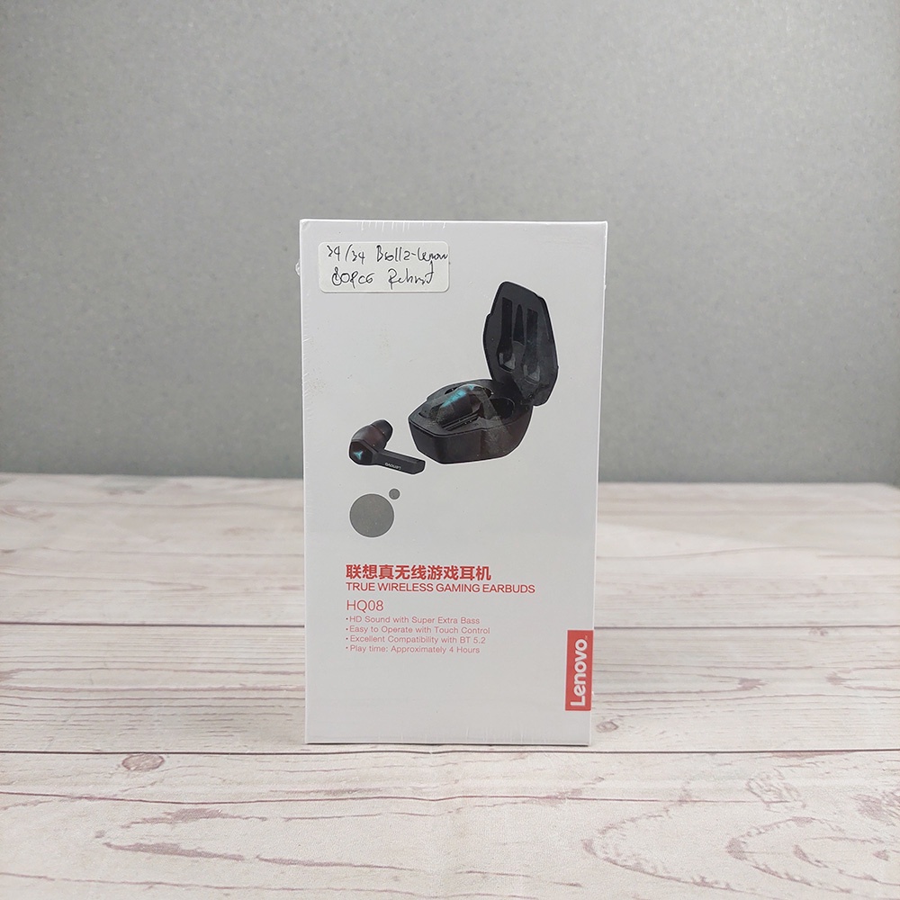 Lenovo True Wireless Gaming Earbuds HiFi Waterproof - HQ08 - Black