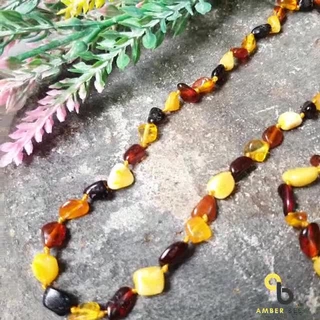 Set Kalung  Bayi  Anak Tumbuh Gigi Amber  Lithuania 