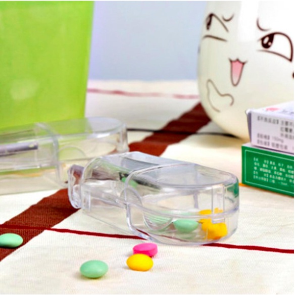 Pill Box Cutter Alat Potong Obat Vitamin Tablet Box Kotak Pill Cutter Box Storage Box