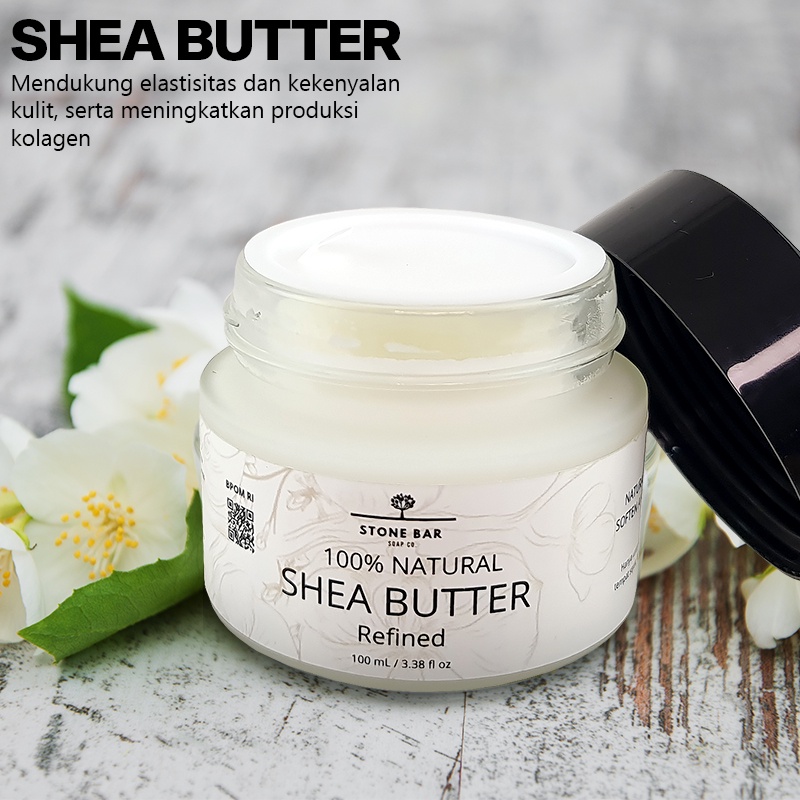 Image of STONEBAR Shea Butter Refined 100 ML Moisturizer Body Cream Lotion BPOM STO-M #2