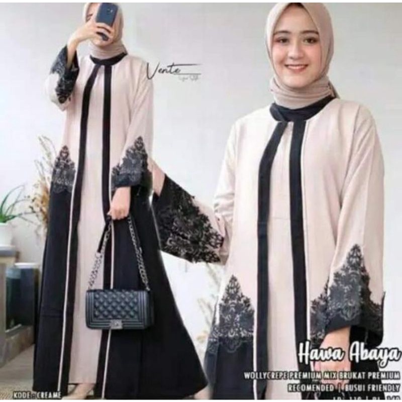 Gallery Exclusive Abaya Hitam Gamis Turkey 08