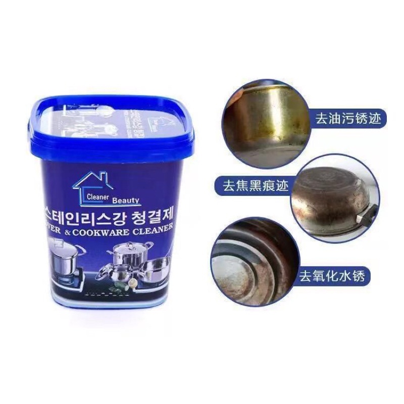 PEMBERSIH KOREAN CLEANER STAINLESS STEEL NODA GOSONG PANCI WAJAN