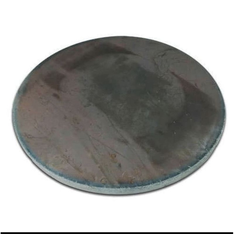 Besi plat bulat 3mm x 200 + lubang tengah