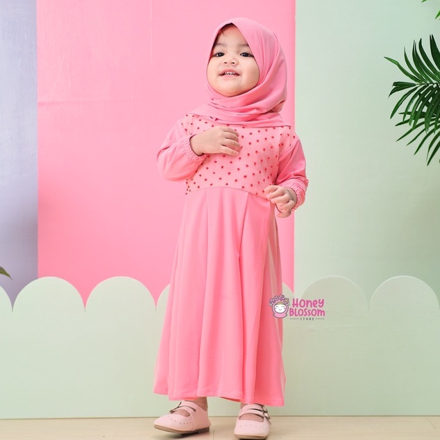 HONEYBLOSSOM gamis bayi murah / gamis bayi perempuan alesha jersey korea