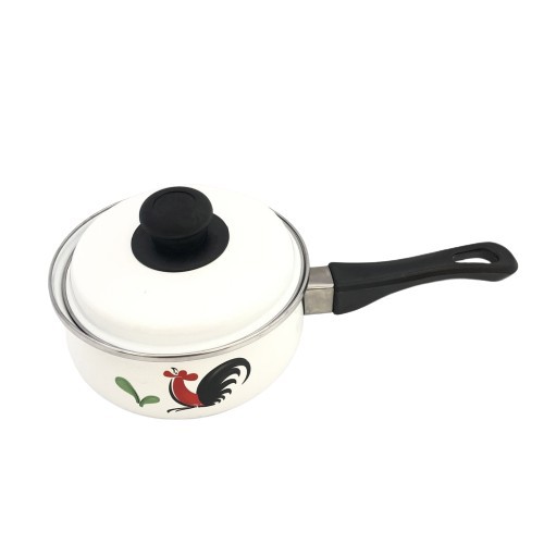 Kedaung Kukuruyuk Panci Saus / Sauce Pot dengan Tutup Enamel 16 cm