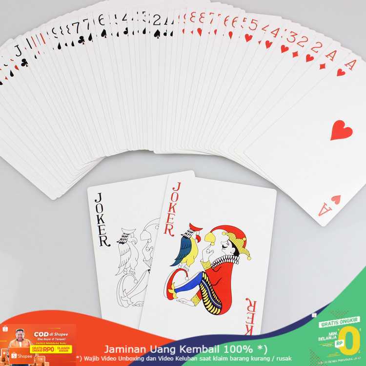 (BISA COD) RVOSTR Kartu Remi Poker Playing Cards - D932