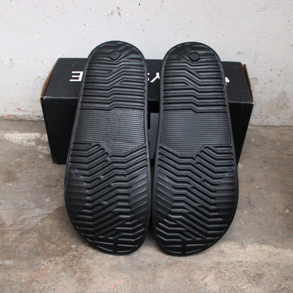 Sendal Selop Casual Pria BOYSCODE Original Comfort Zone Hitam Fullblack / Sendal Slide Pria / Sendal Slip On Pria