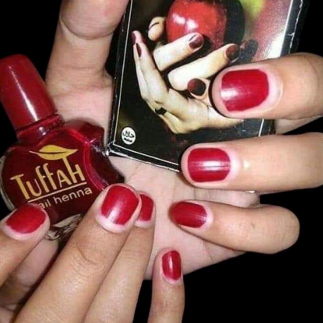 GSB.01Jl22w - Tuffah nail henna kutek halal wudhu cat kuku inai kuku kutex nail kitek kuku halal tuf