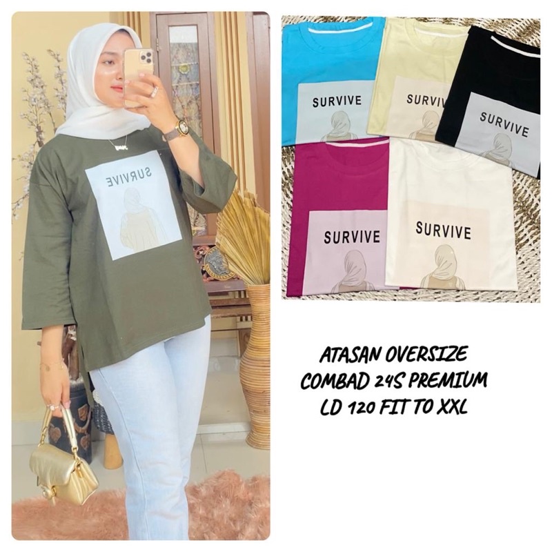 ATASAN, TOP OVER SIZE WANITA