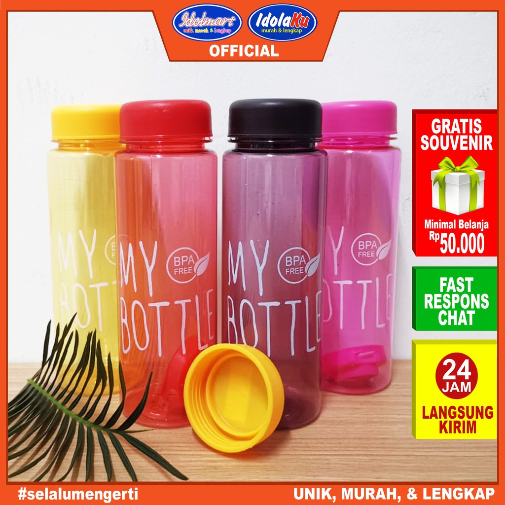 IDOLMART My Bottle warna Botol Minum 450Ml Surabaya