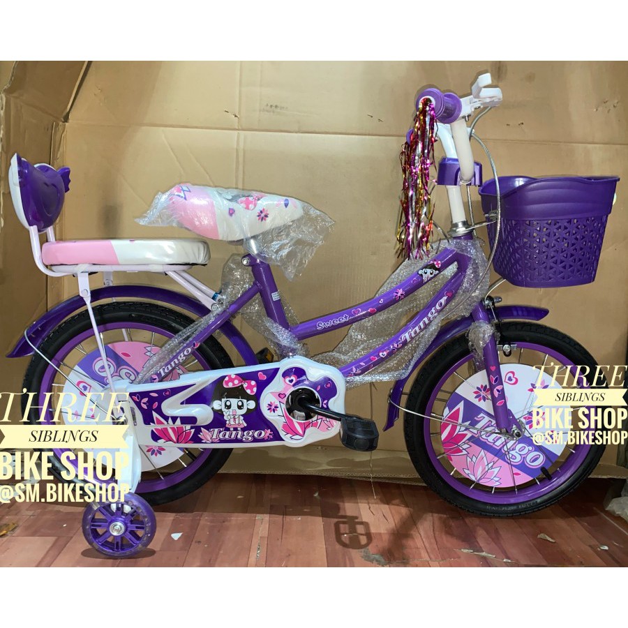 SEPEDA MINI ANAK PEREMPUAN TANGO 16 INCH WARNA UNGU