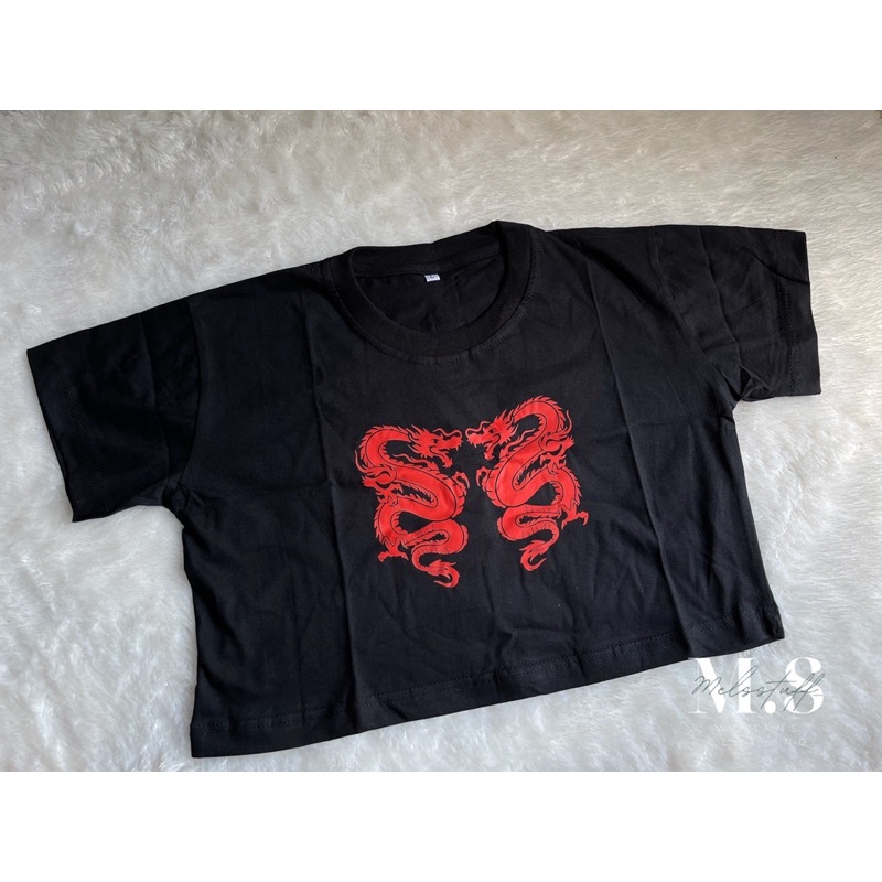 KAOS CROP TOP DRAGON | KAOS CROP DRAGON