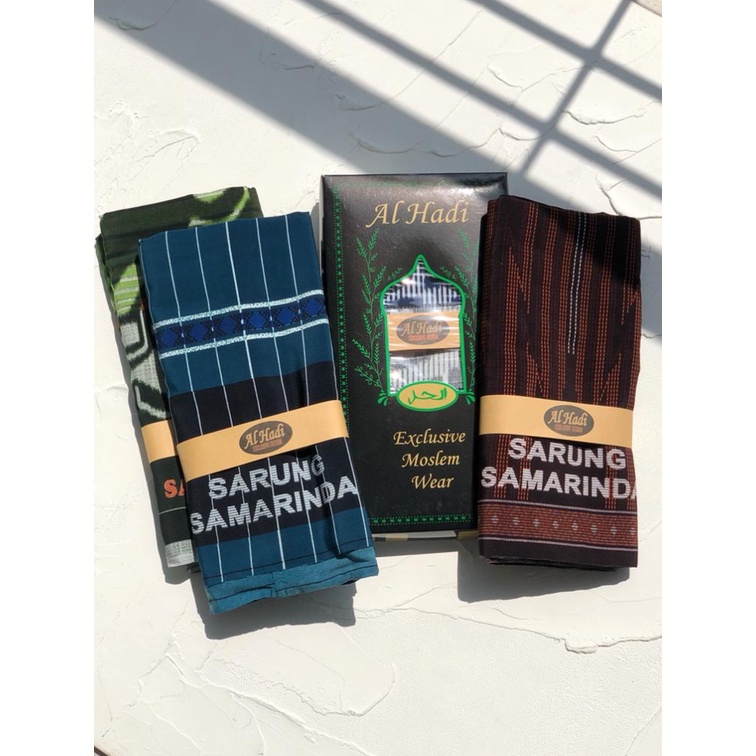 Sarung Samarinda Dewasa AL-HADI ORIGINAL dus hijau (FREE BOX)