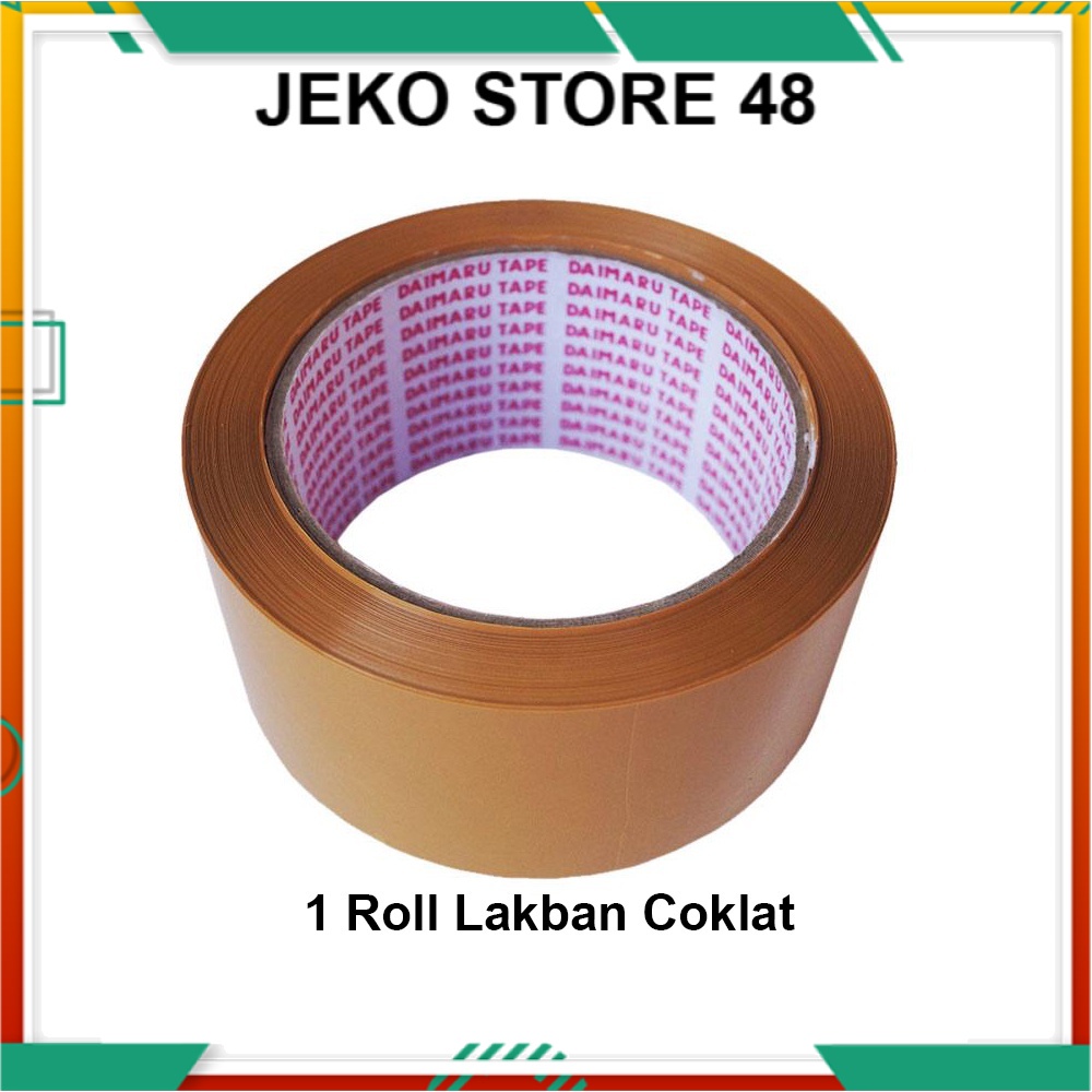 

1 UNIT LAKBAN COKLAT 2 INCH X 100 YARD LAKBAN 45MM 100 YARD 2 INCH 45 MICRON JK Jeko Store 48