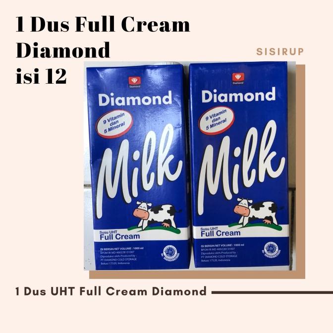 

(BISA COD) Full Cream Diamond 1 Ctn / UHT Diamond 1 Dus isi 12 BOOM SALE Kode 1465