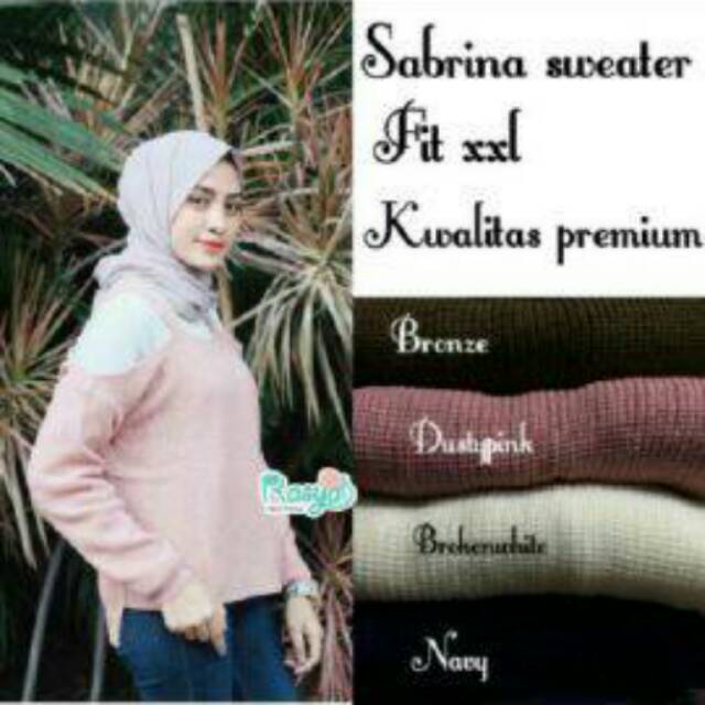 Sabrina sweater kualitas premium