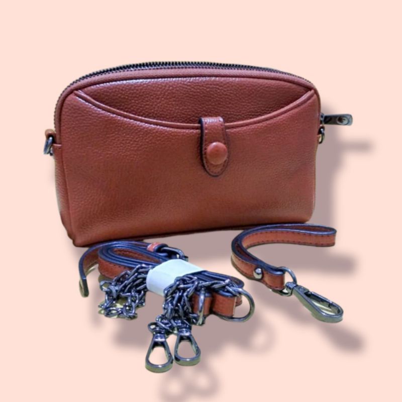Tas Kulit Wanita Selempang/ Clutch Kulit Wanita / Tas Selempang Wanita Kulit Asli