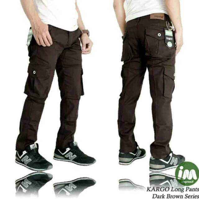 Celana cargo pria cargo long pants cargo panjang