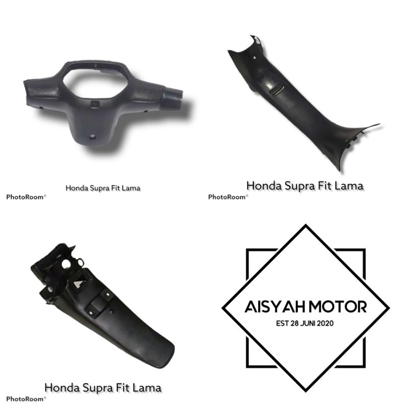 Full Bodi Dan Lampu Honda Supra Fit Tromol Warna Hitam