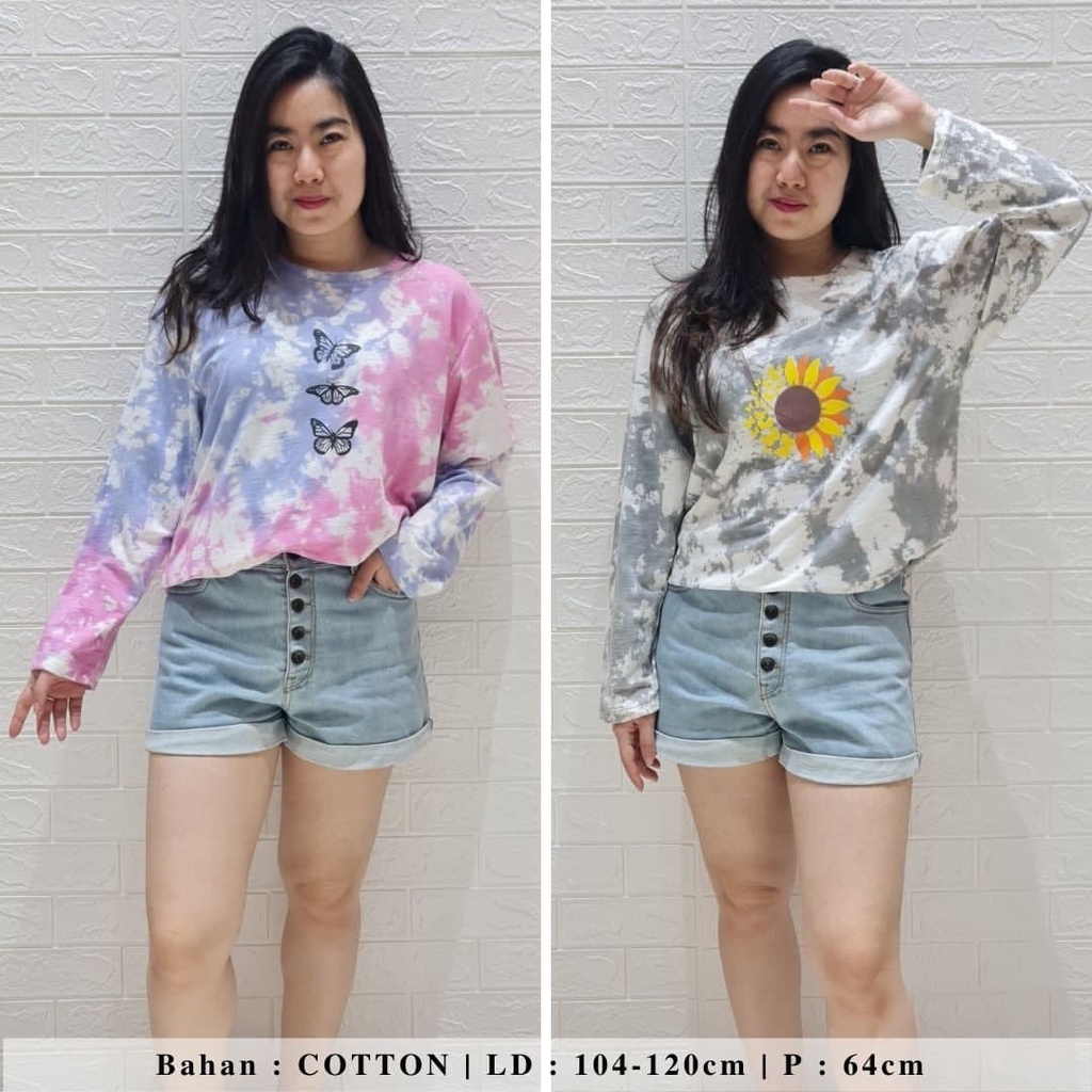 3600 kaos jesica tie dye kaos stretch bagus