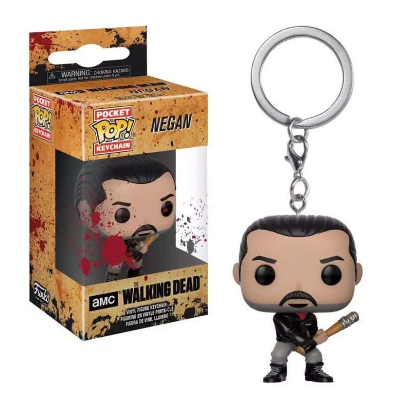 1pc Gantungan Kunci Funko POP Horror Drama The Walking Dead Bahan PVC Untuk Hadiah